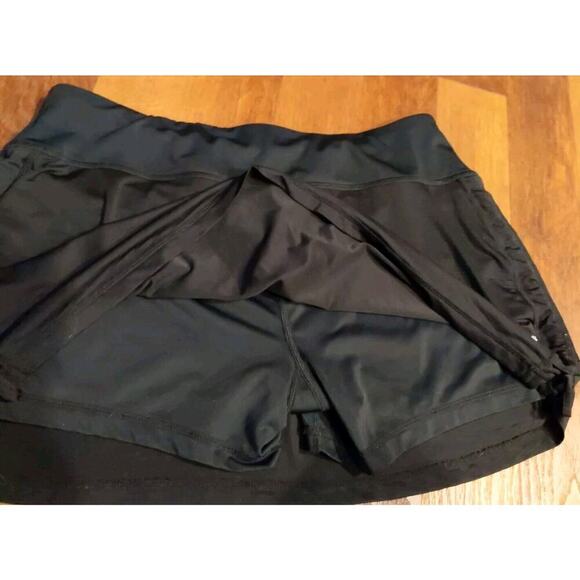 Head Womens Black Tennis Active Skirt Skort Spandex Size Large Workout - Picture 3 of 5